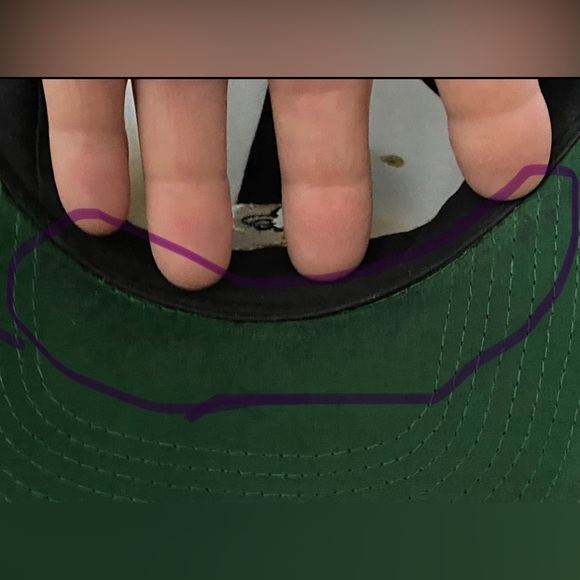 Vtg New Orleans Saints Snapback Hat Cap Onesize Black Gold NFL Eastport READ - Picture 15 of 15